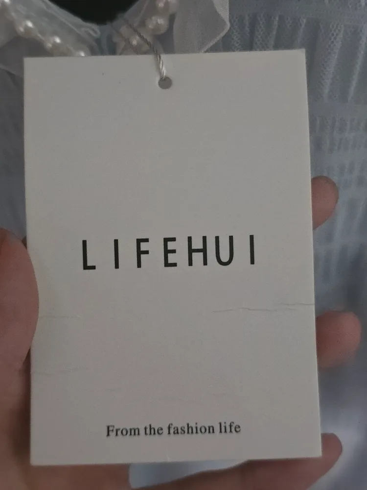 NWT Light Blue Strapless Mini Dress image indicator(4)