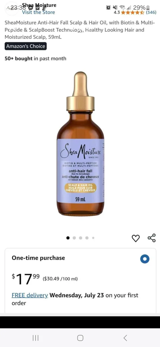 Shea Moisture Rosemary Strengthening, Biotin Anti-Hair Fall Oils image indicator(3)