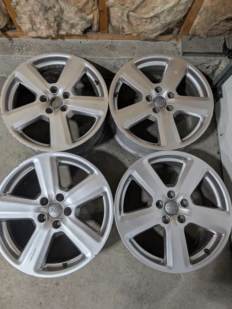 (4)-18 Inch Audi Alloy Rims 5x112
