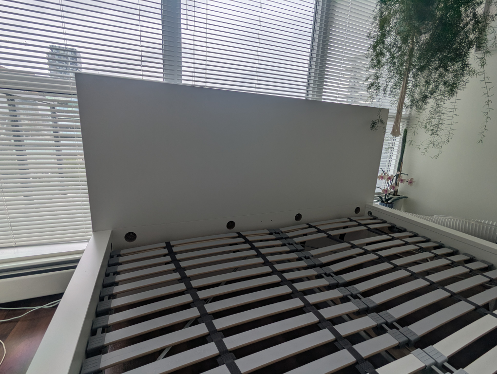 White Bed Frame from IKEA. Malm Queen - photo 5