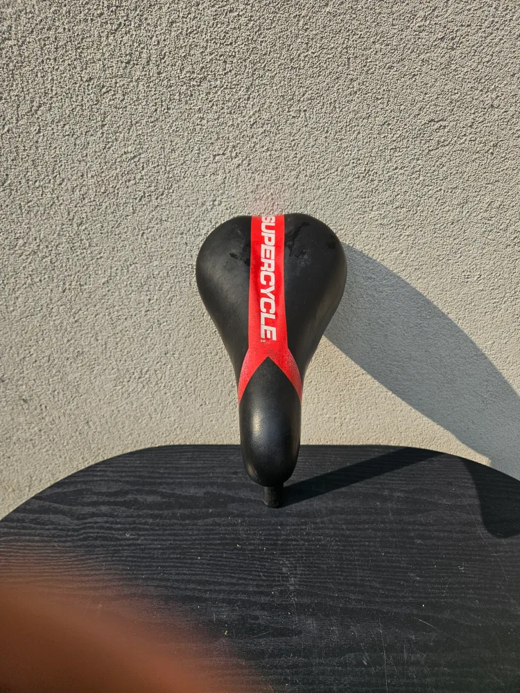 Supercycle Bike Seat - Black with Red Stripe thumbnail