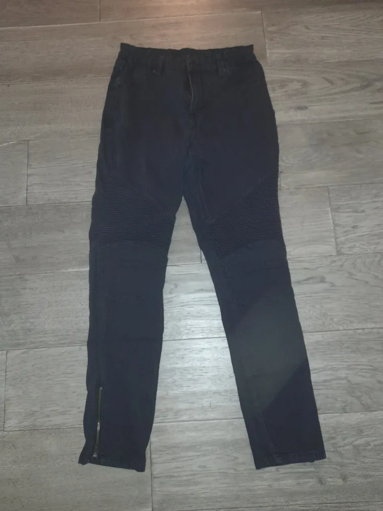 Black Biker Jeans - Size 29 thumbnail