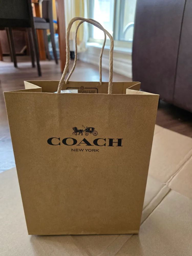 New Coach Large Wristlet Wallet - Brown/Red image indicator(5)