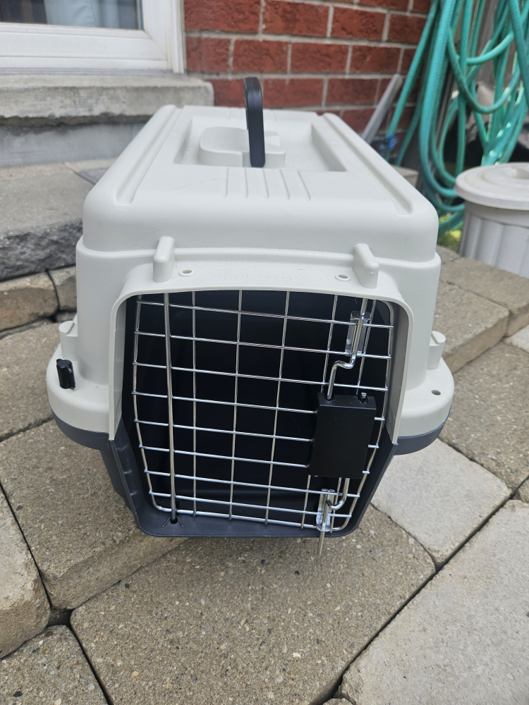 Pet Carrier - Grey & White