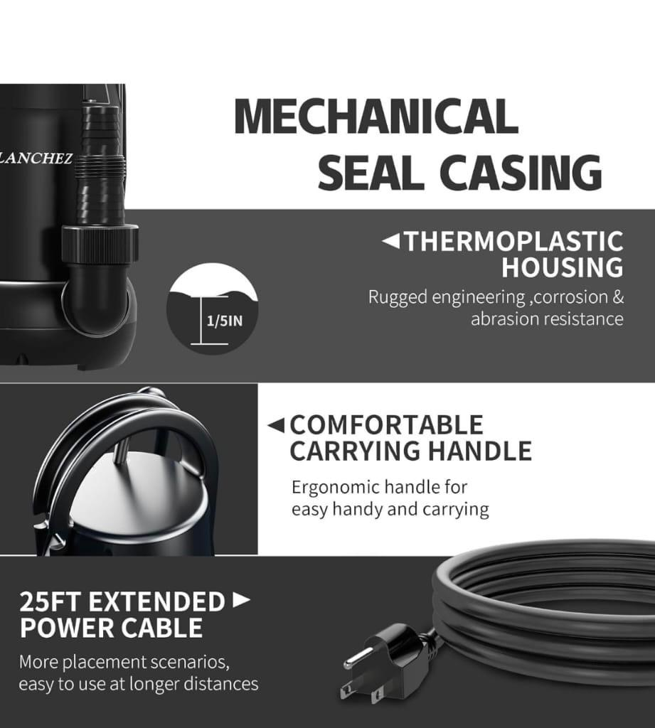 Lanchez 3/4 HP Submersible Sump Pump - photo 4