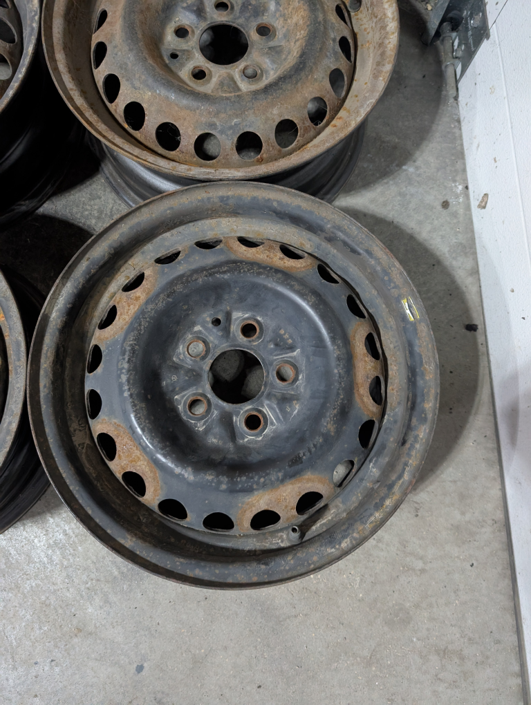 (4)-14 Inch 5x100 Steel Rims - photo 2