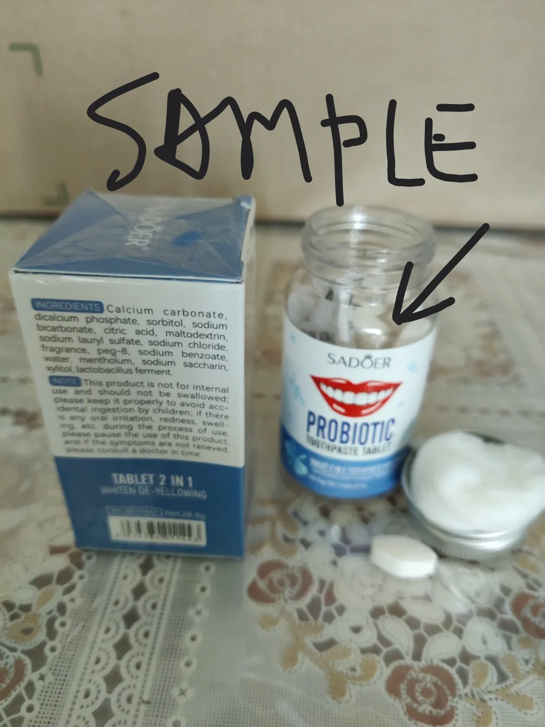 Sadoer Probiotic Toothpaste Tablets image indicator(4)