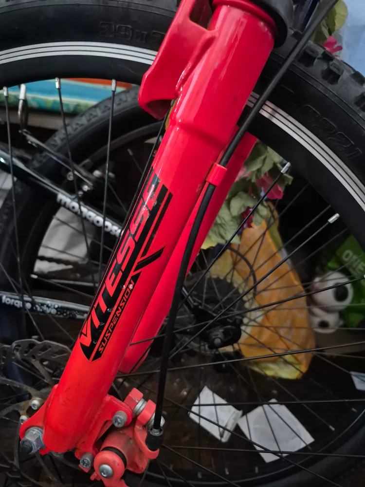Mongoose MTESSE Suspension Bike - Red thumbnail