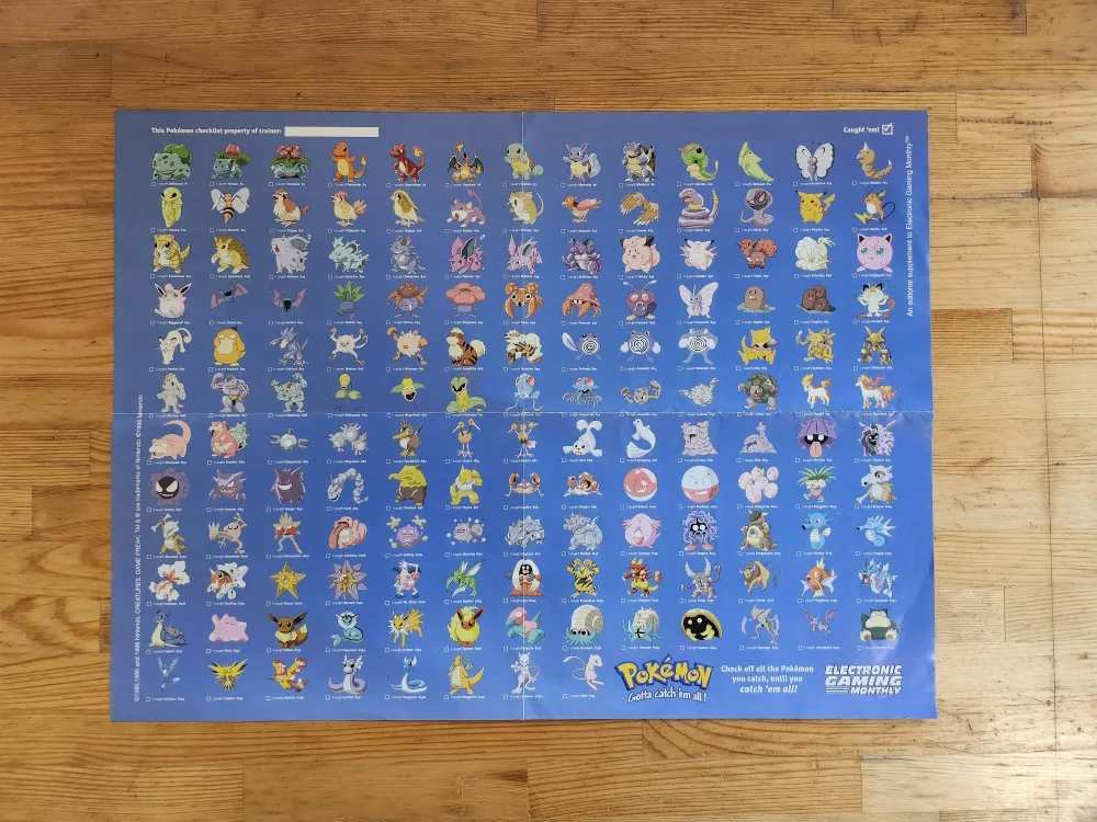 Vintage 90's Pokemon & Soul Calibur EGM Posters image indicator(5)