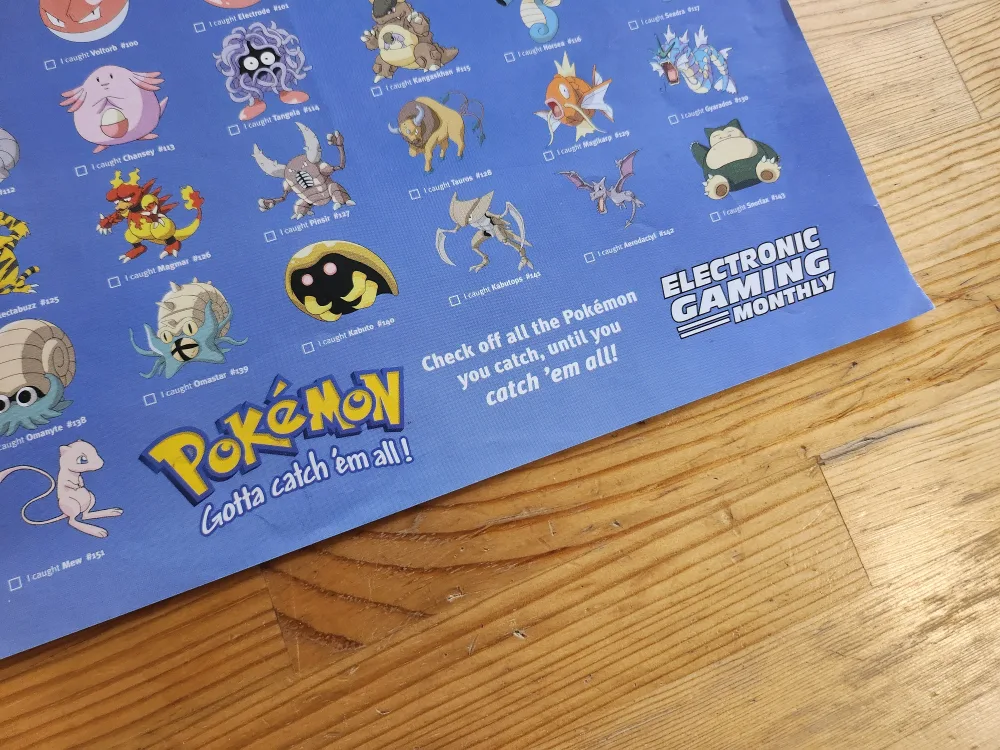 Vintage 90's Pokemon & Soul Calibur EGM Posters image indicator(9)