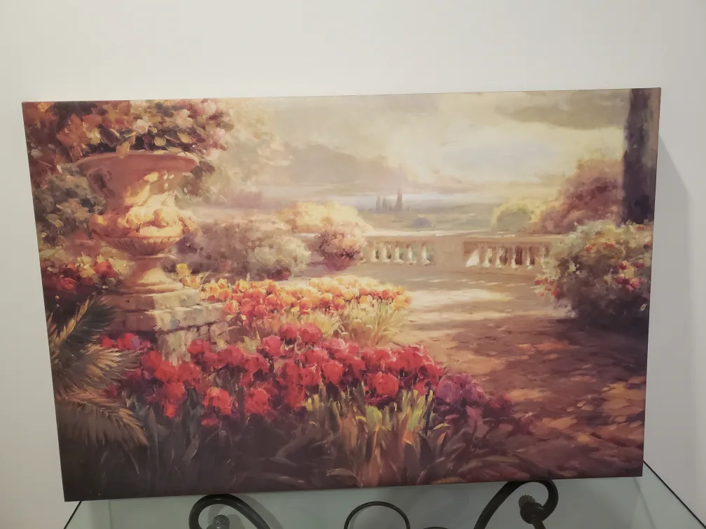 Garden Scene Canvas Print thumbnail