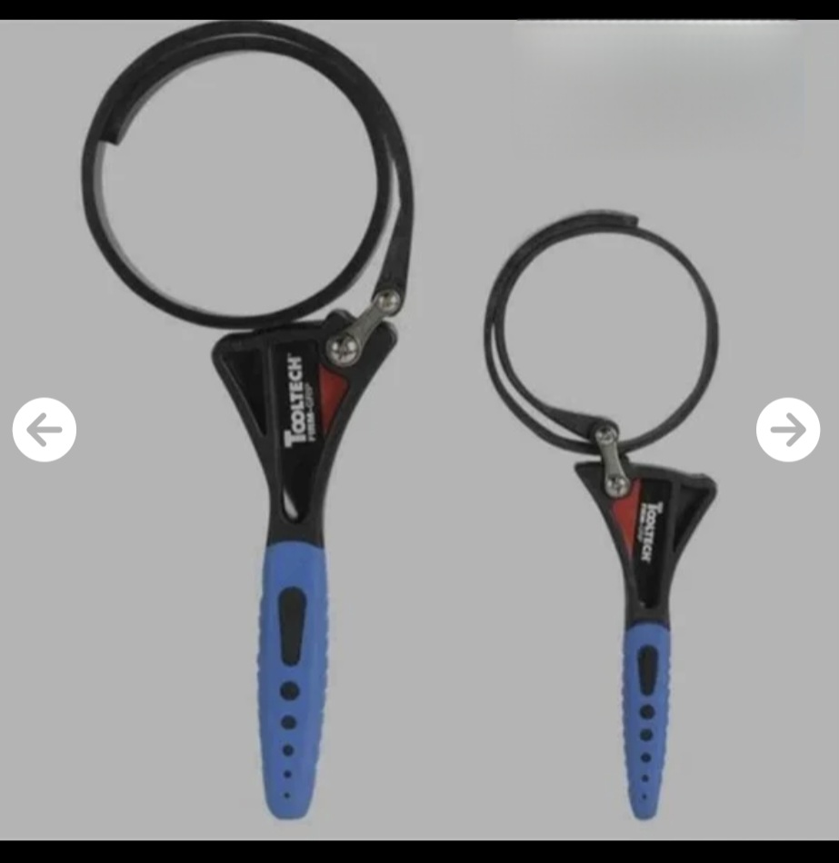 New TOOLTECH FIRM GRIP Strap Wrench - Set of 2