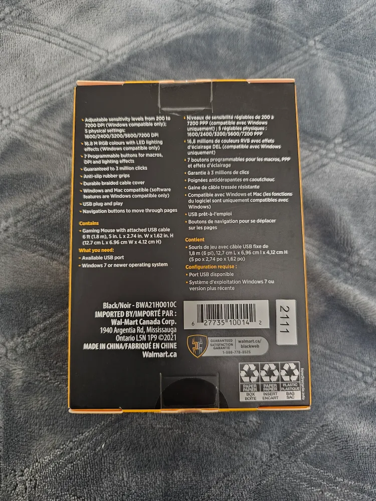 blackweb Wired RGB Illuminating and Programmable Gaming Mouse 🖱 image indicator(3)