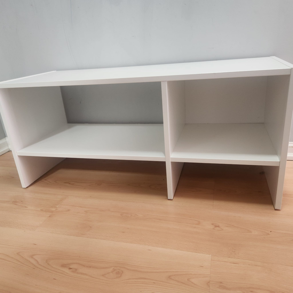 White Storage Bench/shelf