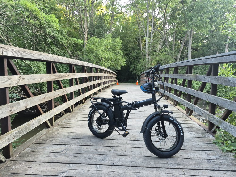IHEMGBU Folding Electric Bike - Like New! - photo 2