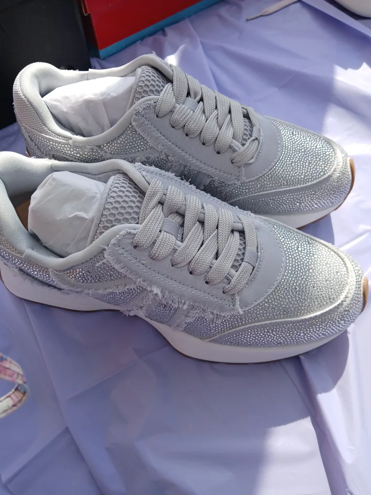 INC International Concepts Rhinestone Sneakers 8.5 image indicator(2)