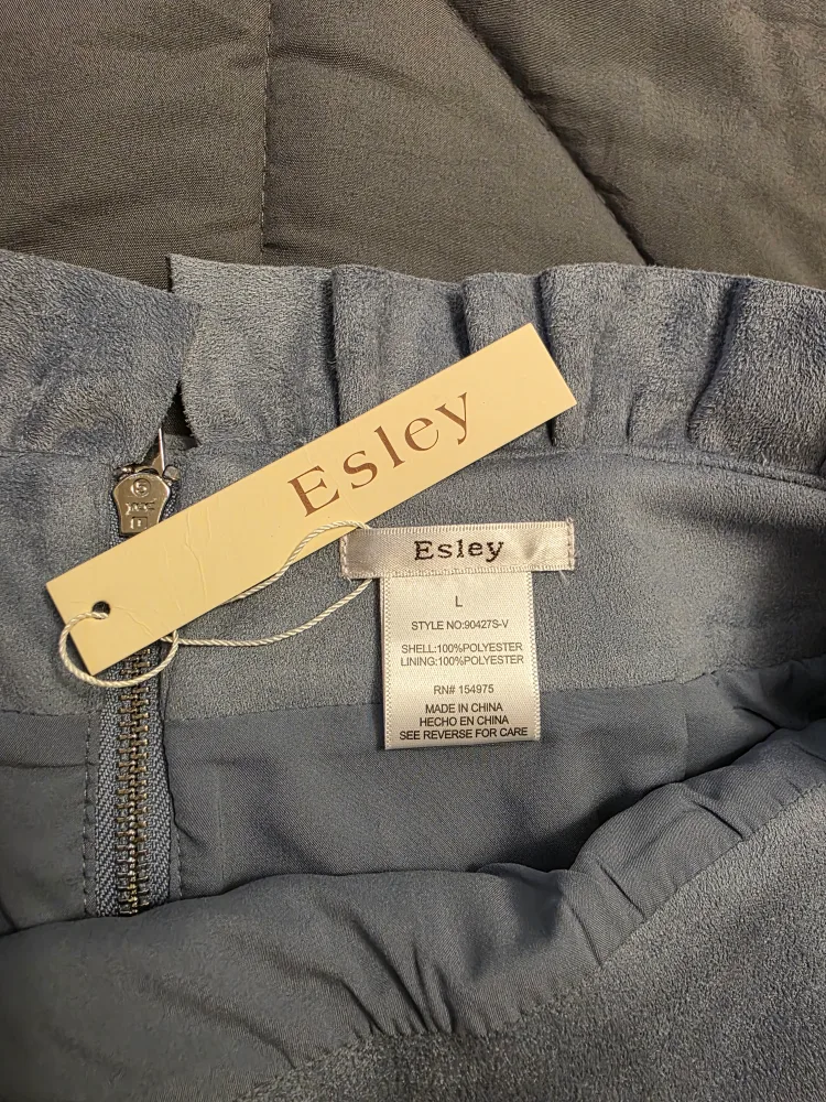New Esley Suede Pencil Skirt - Size L image indicator(3)