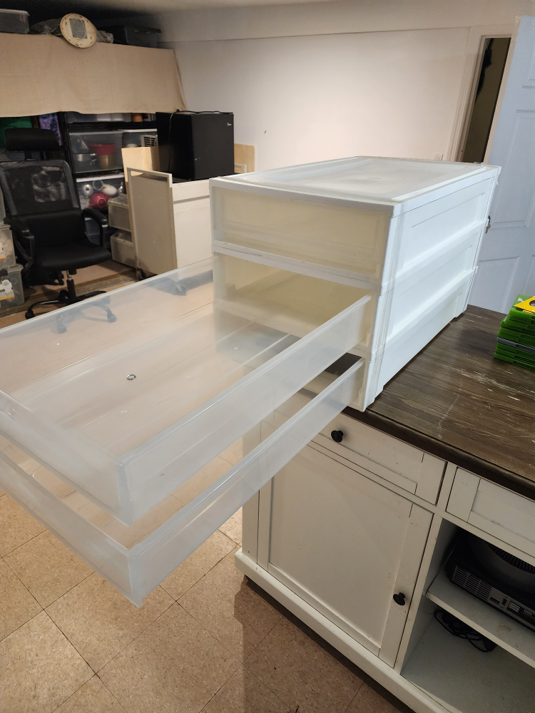 White Plastic 3-Drawer Storage Unit - photo 3