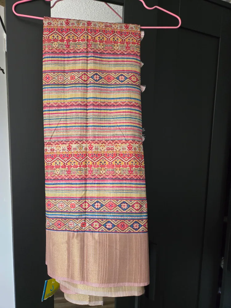 Beautiful patterned saree thumbnail