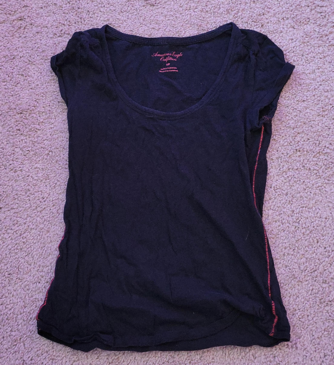 American Eagle Outfitters Black Top - Size S