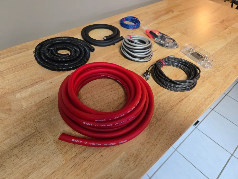 Brand New 0 gauge car amplifier wiring kit CCA 7500 watts image indicator(2)