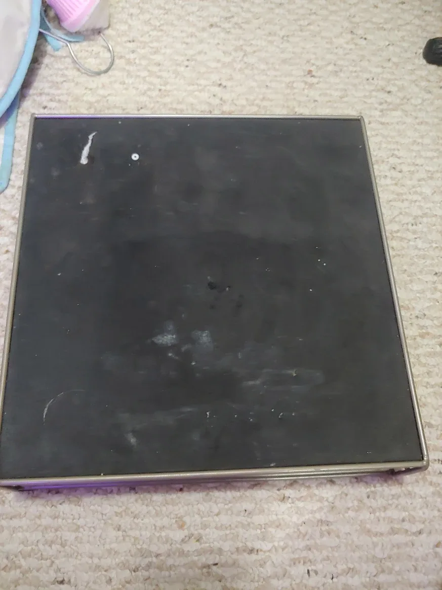 Black Square Tray with Metal Frame thumbnail