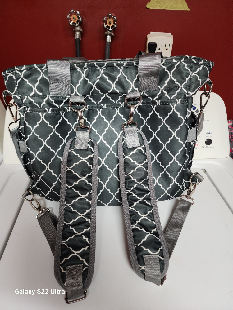 KUAK Diaper Bag Backpack - Grey & White - photo 4