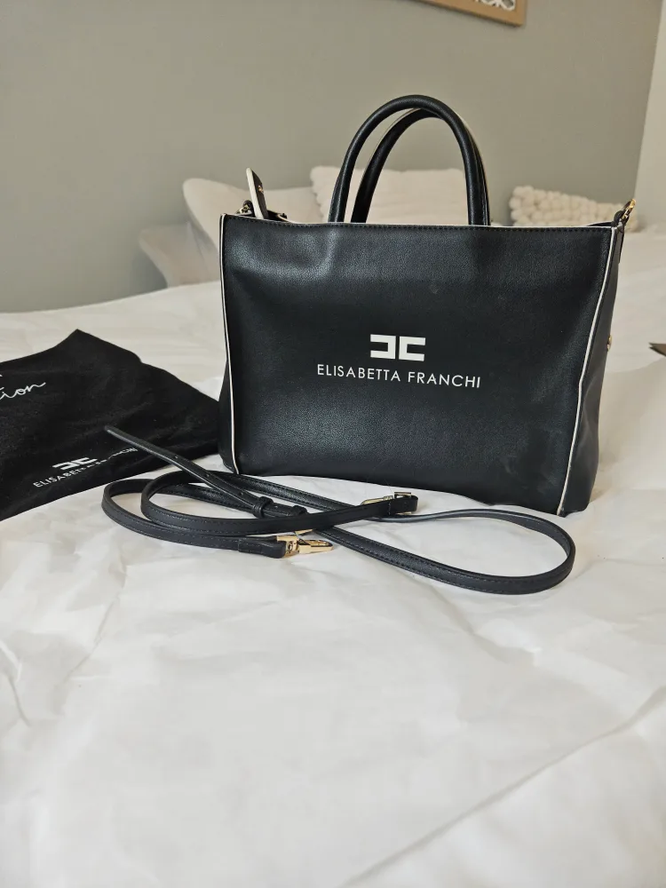 Elisabetta Franchi Black Tote Bag image indicator(2)