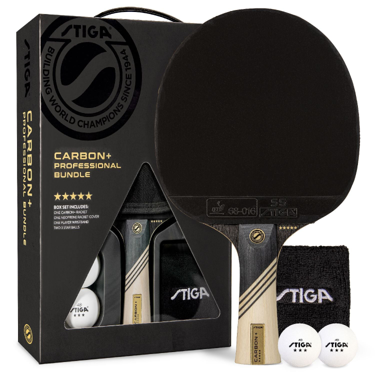 STIGA Carbon+ Professional Bundle - Table Tennis Set