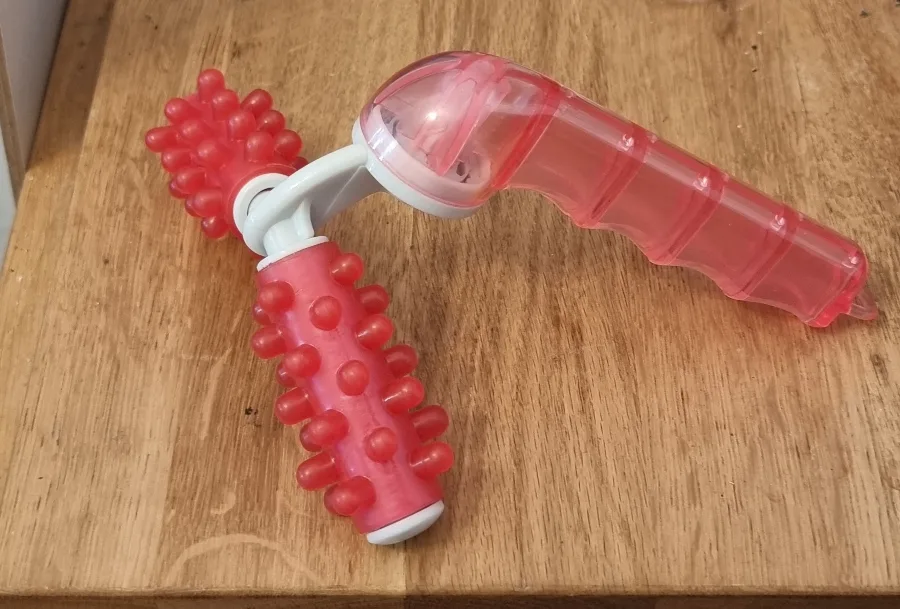 Red Handheld Massage Roller thumbnail