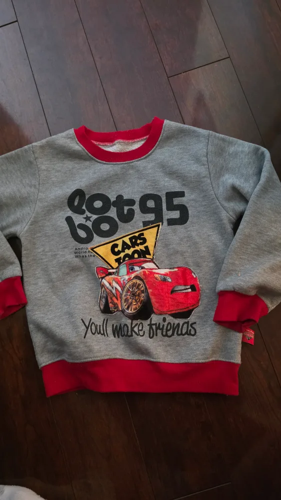 Disney Cars Lightning McQueen Kids' Sweatshirt sz 6 thumbnail