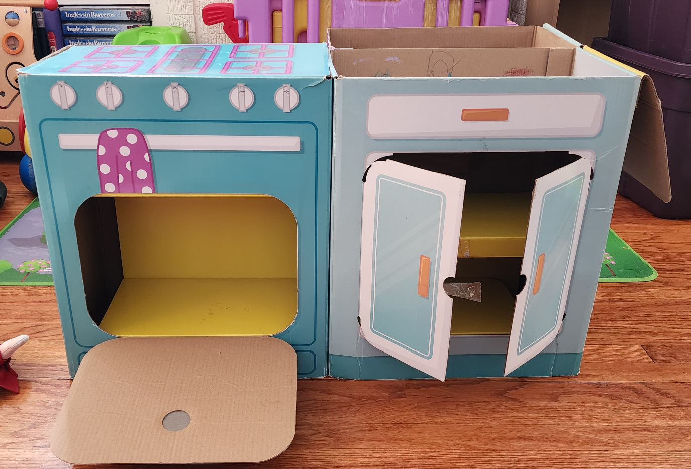 Cardboard Play Kitchen Set - photo 2