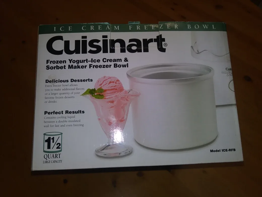 Cuisinart Ice Cream & Sorbet Maker Freezer Bowl - New image indicator(2)