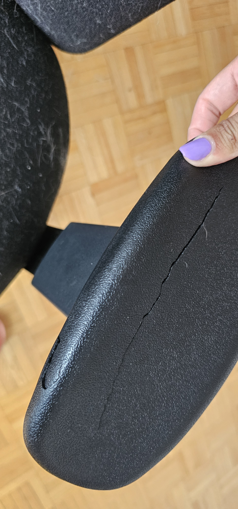 Black Office Chair -Used - photo 3