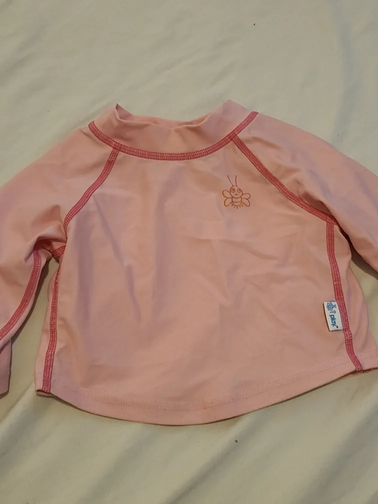i play. Pink Long Sleeve Rashguard, 6 months thumbnail