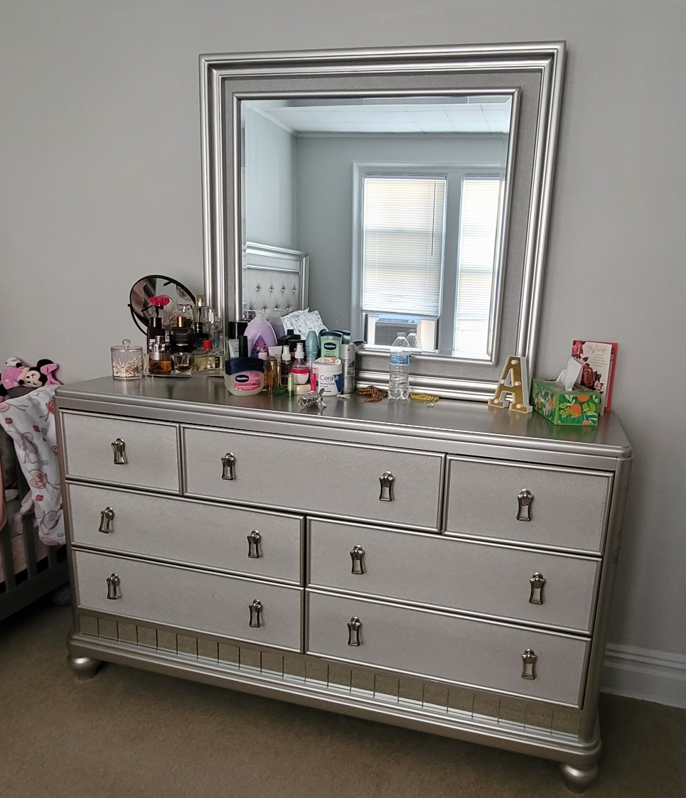 Silver Dresser with Mirror - photo 2