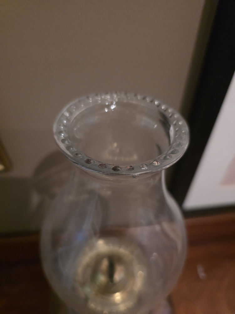 Vintage Glass Oil Lamp - photo 4