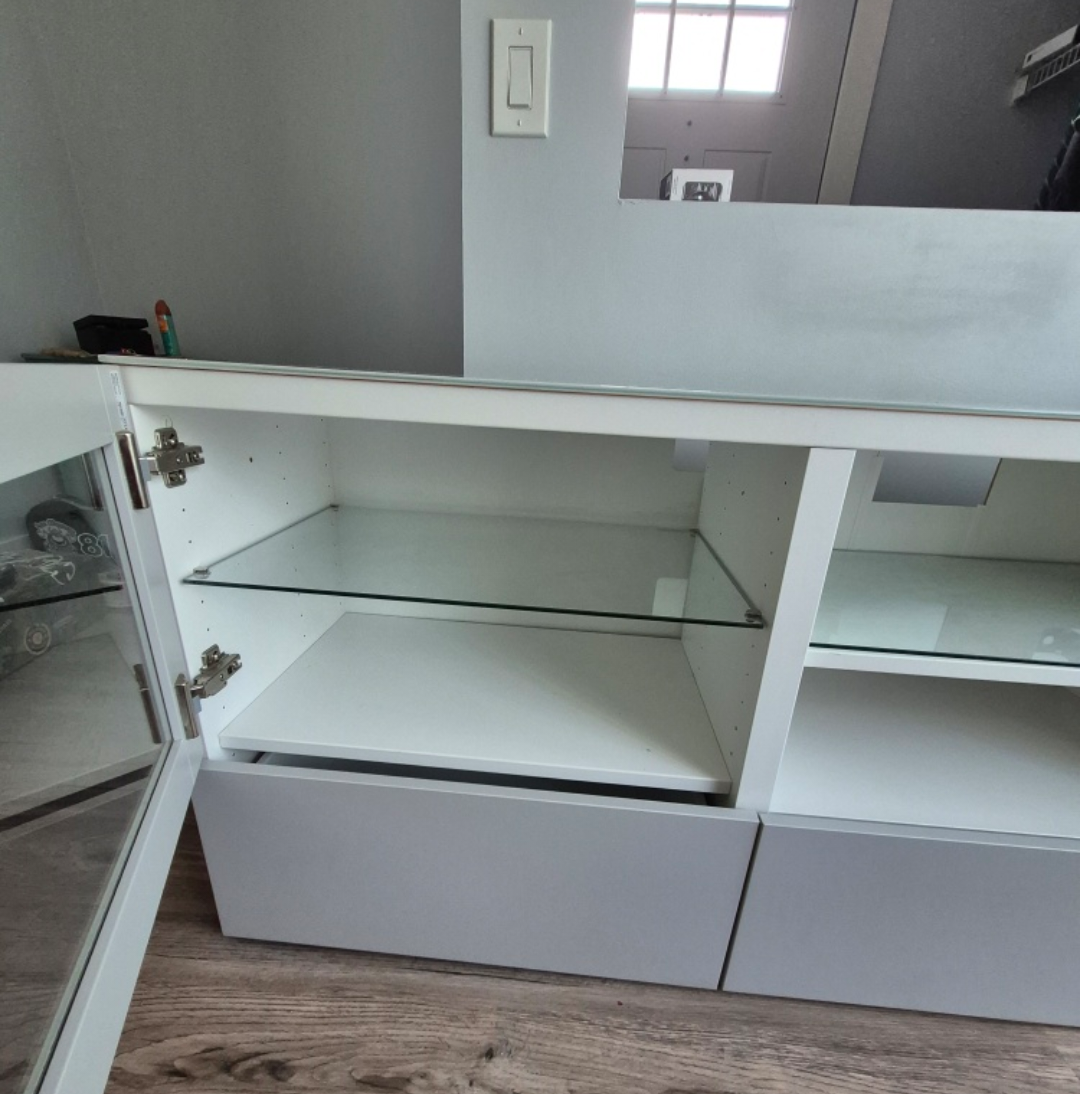 IKEA Bestå White TV Stand - photo 2