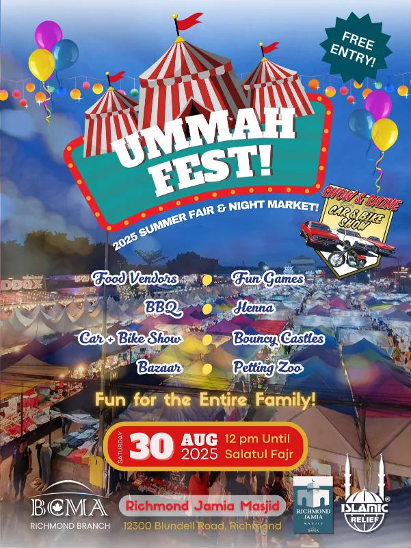 Ummah Fest! 2025 Summer Fair & Night Market
