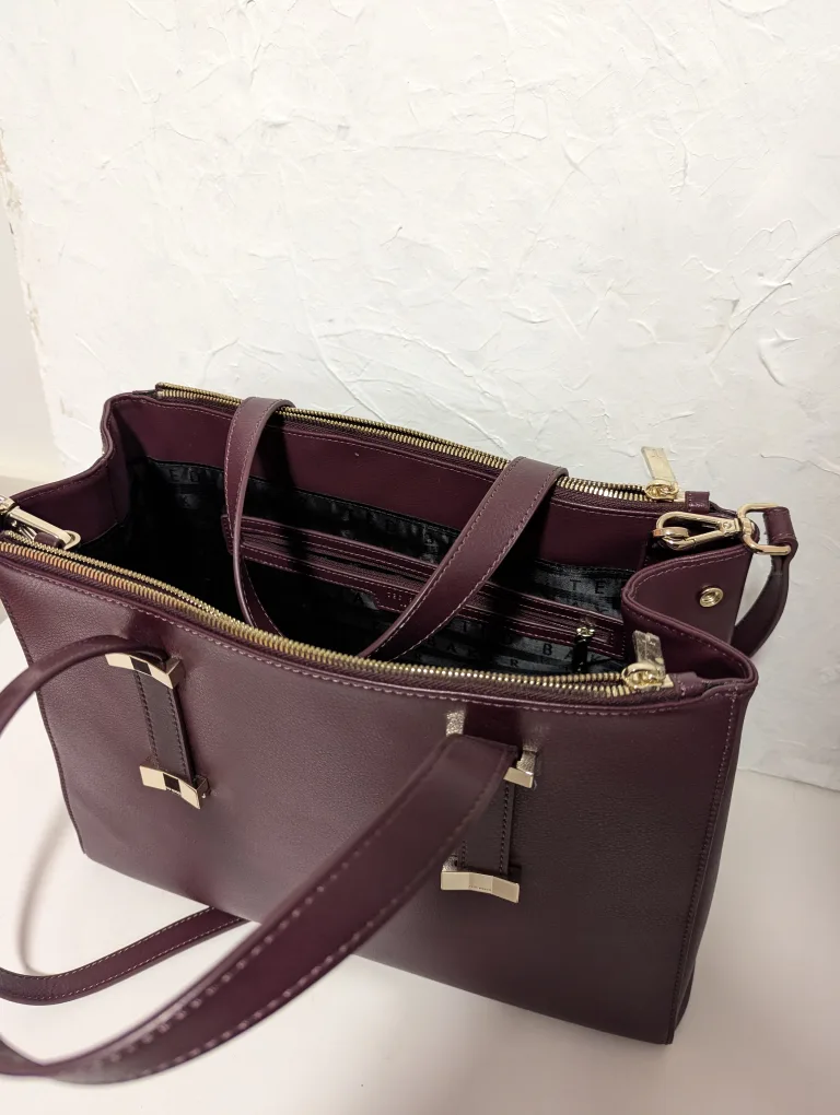 Ted Baker London Burgundy Tote Bag image indicator(2)