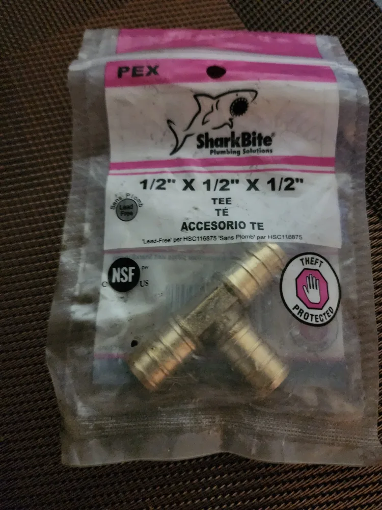 SharkBite 1/2" x 1/2" x 1/2" PEX Tee image indicator(3)