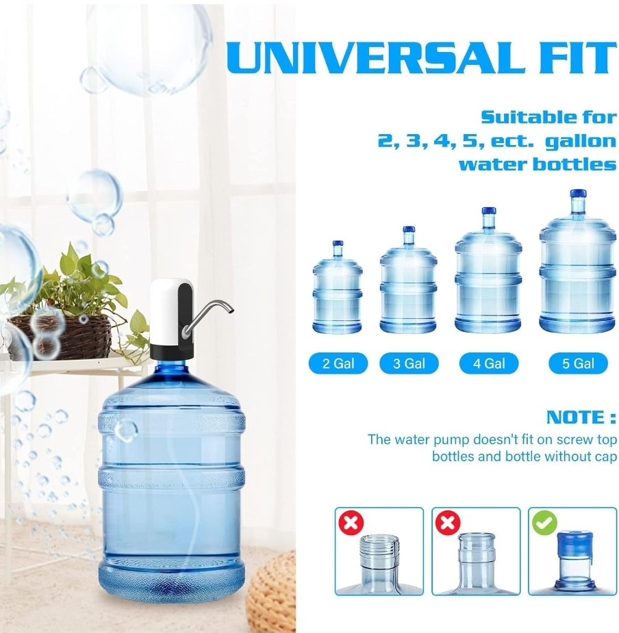 Water Bottle Pump, Electric Water Dispenser - photo 4