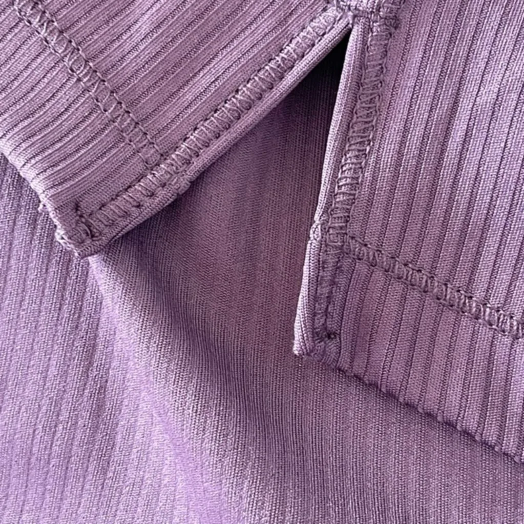 Purple Danskin Women's Ribbed Long Sleeve Top image indicator(10)