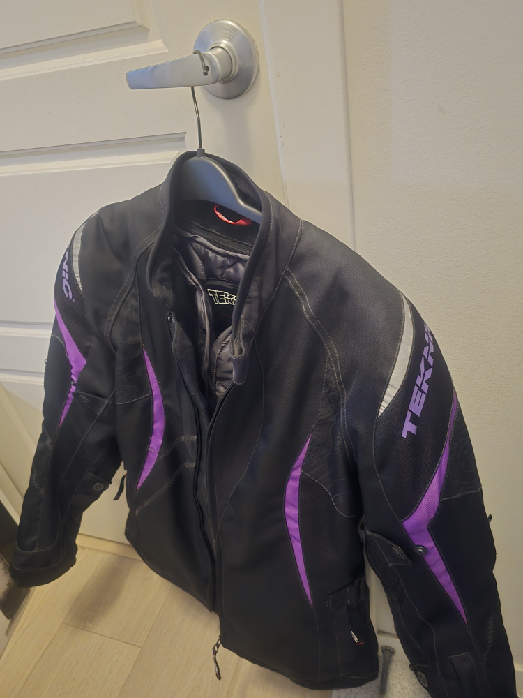 Woman Padded Motorcycle Jacket US 6 Size S-M - photo 3