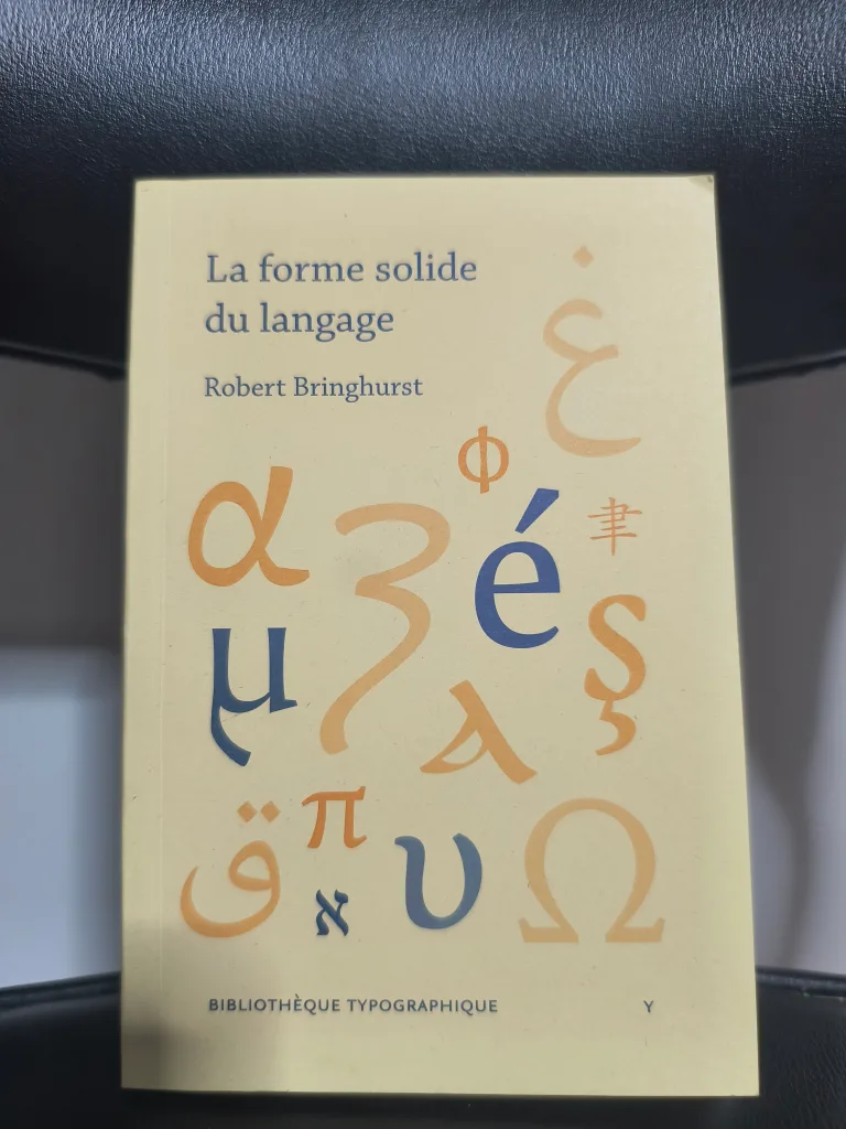 La Forme Solide du Langage by Robert Bringhurst thumbnail