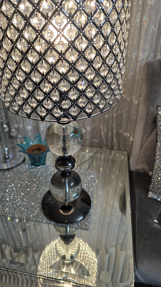 Crystal and Glass Table Lamp - photo 3