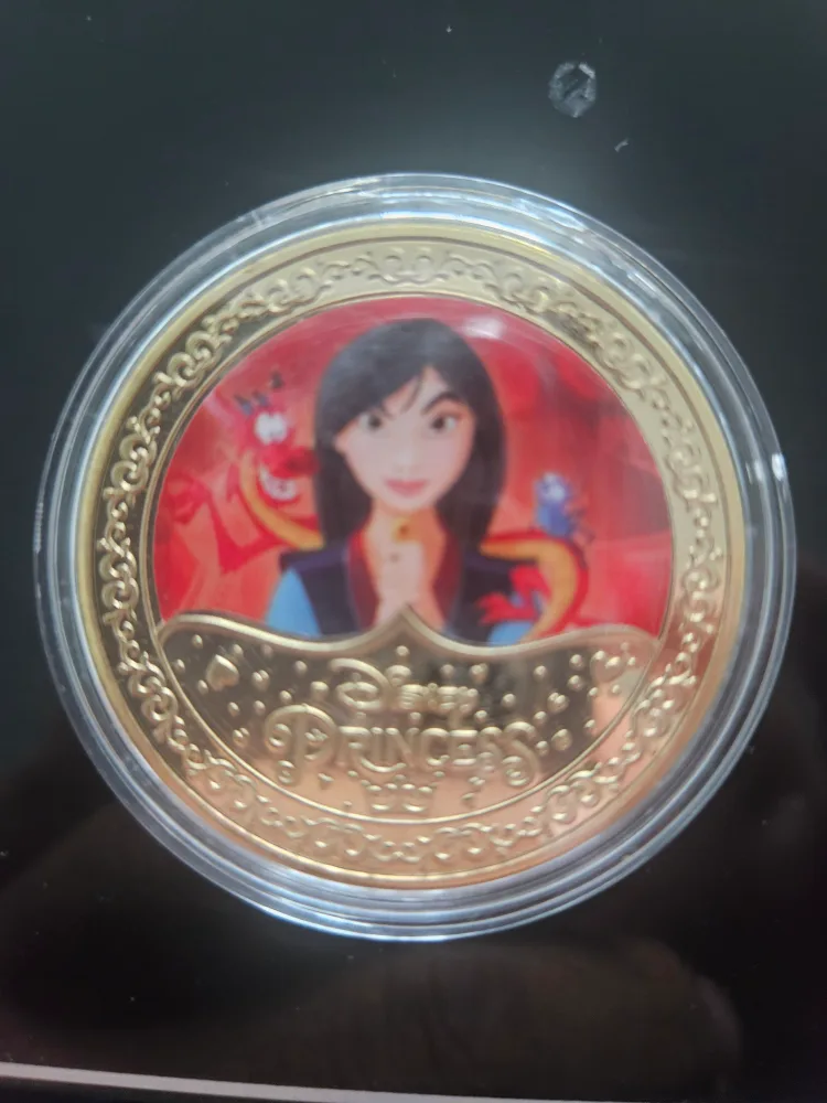 Disney Princess Gold Plated Coins 5 pcs image indicator(2)