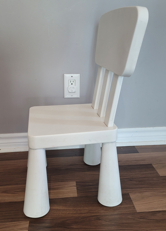 IKEA Mammut White Children's Chair - photo 5