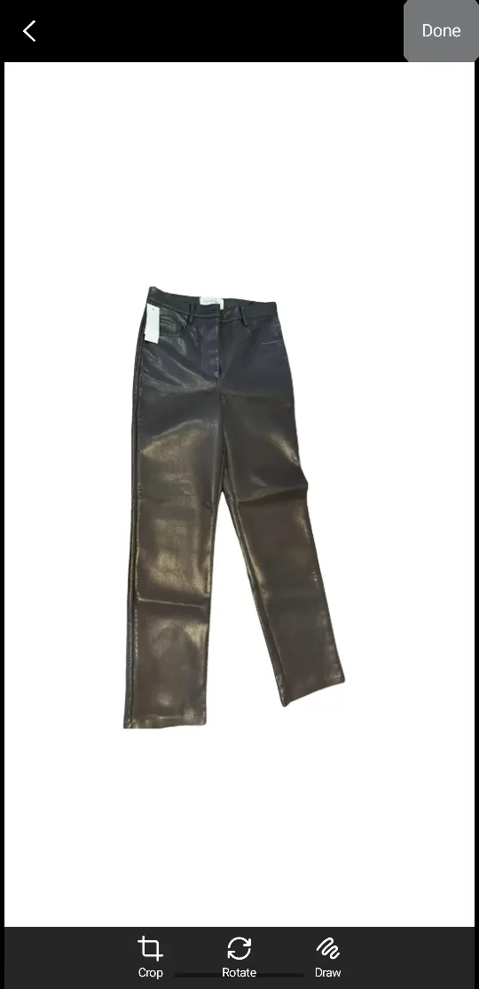 (NEW)  Aritzia The Melina  Wilfred Faux Leather Pants - Size 4 image indicator(9)