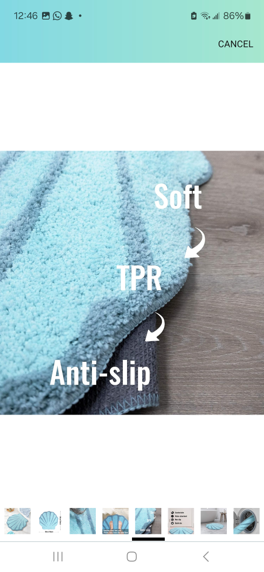 Seashell Shaped Bath Mats - photo 5
